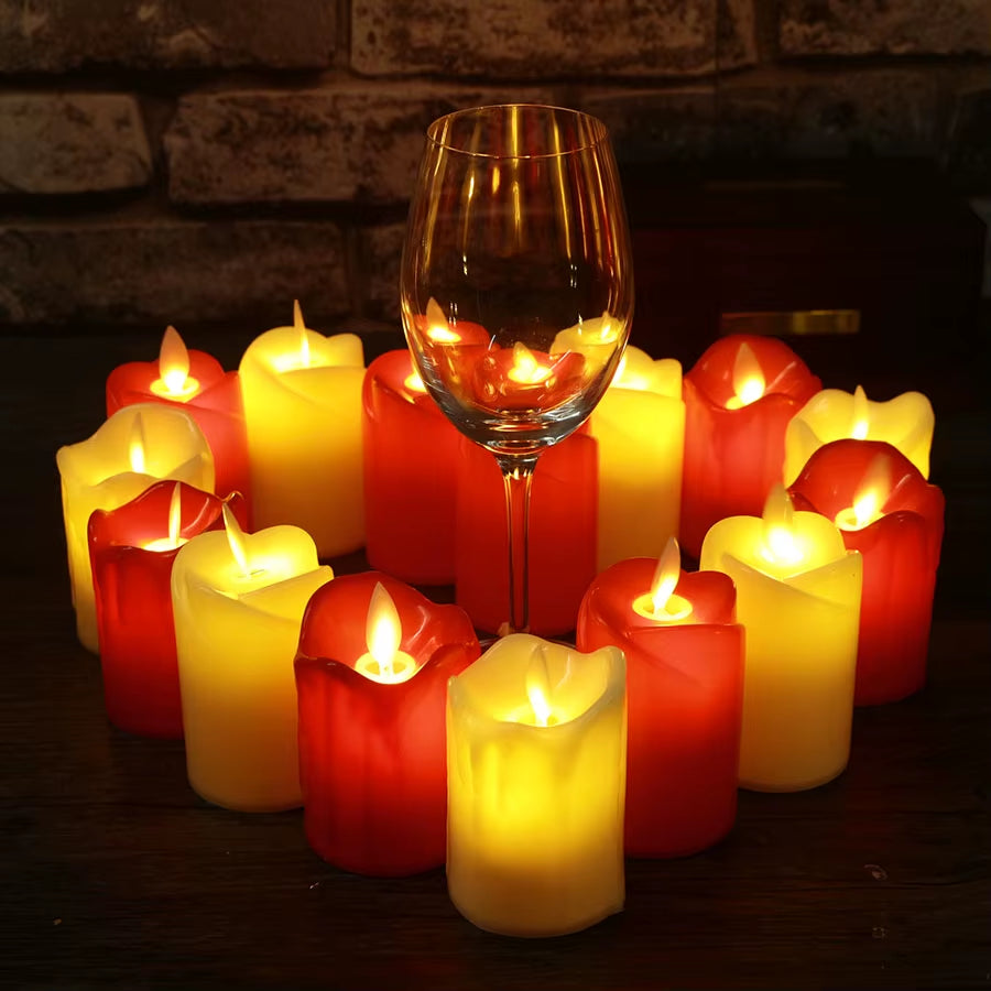 3Pcs/Lot Led Flameless Candle Plastic Simulated Flame LED Birthday Candle Lights Christmas Wedding Party Home Decoration