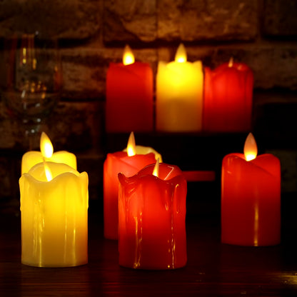 3Pcs/Lot Led Flameless Candle Plastic Simulated Flame LED Birthday Candle Lights Christmas Wedding Party Home Decoration